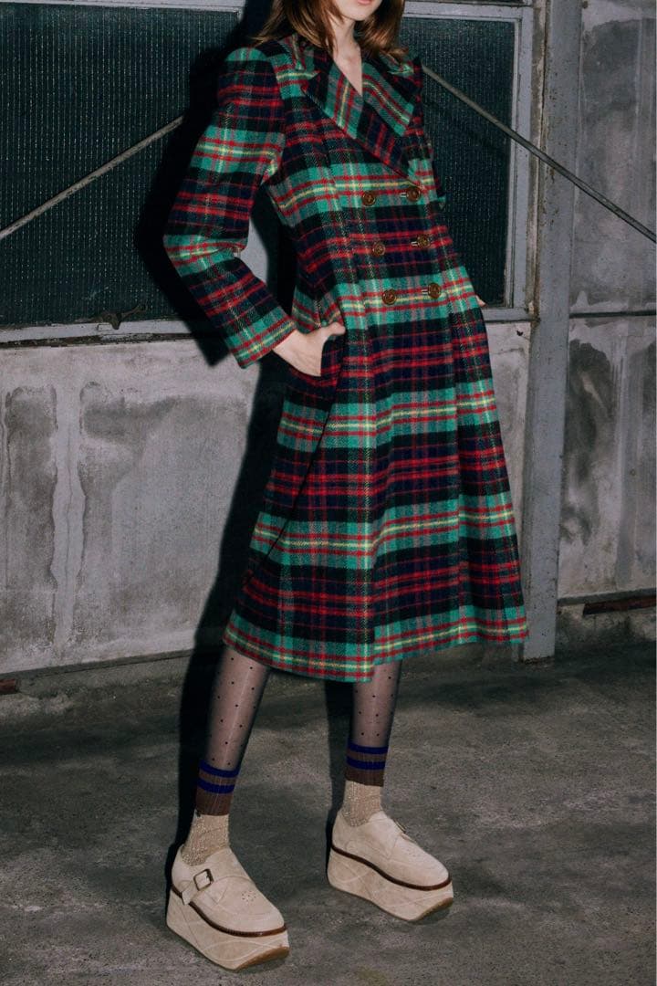 【2023年モデル】ヴィヴィアンウエストウッド タータンチェック ロングコート