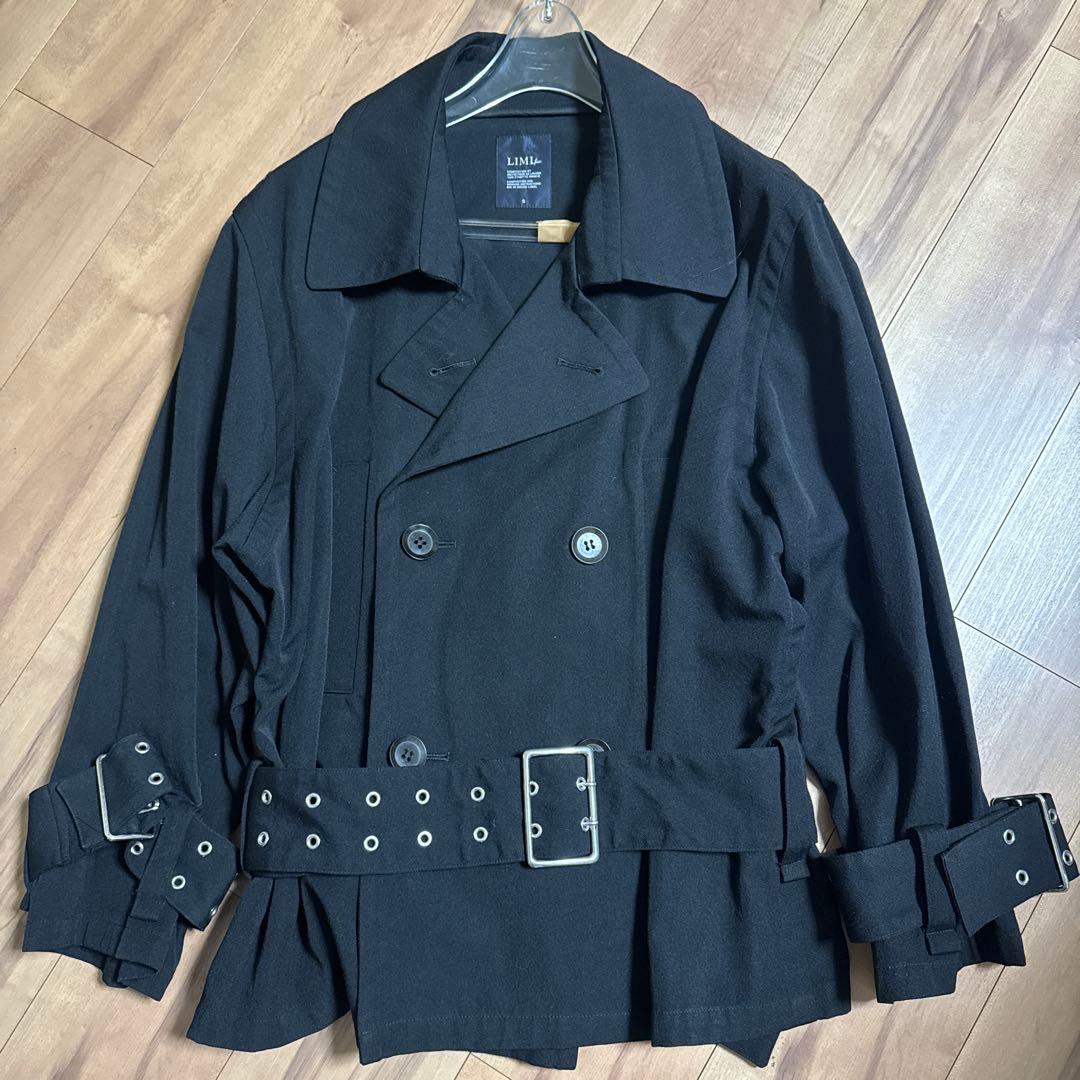LIMI feu ブラック ダブルブレスト ジャケット S