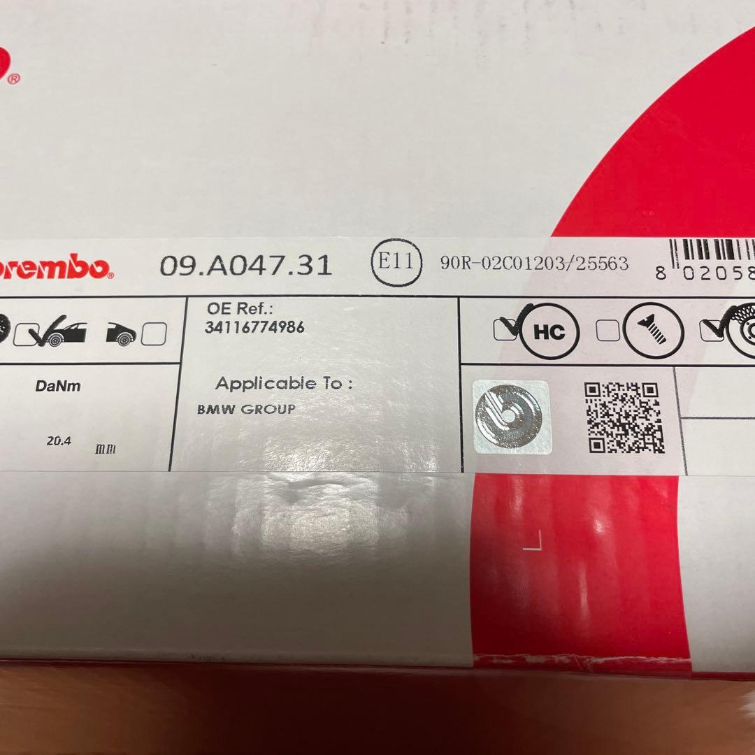 Brembo ブレーキローター 09.A047.31 MINI R55 R56