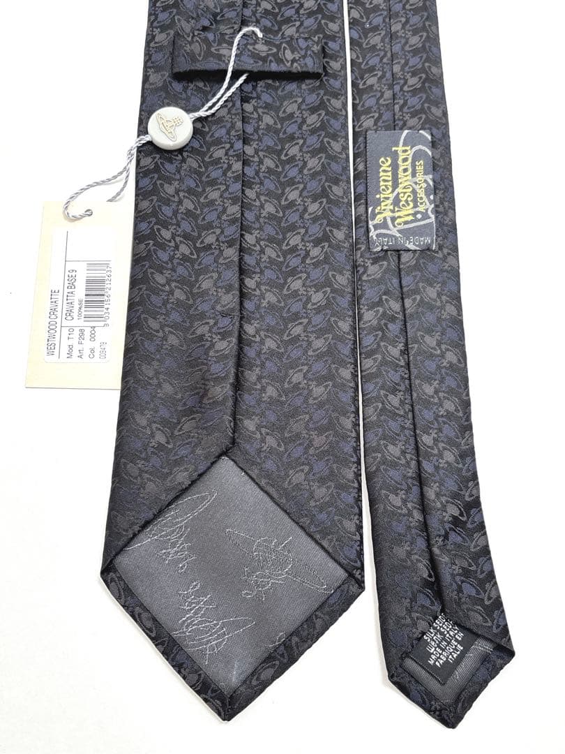 ヴィヴィアンウエストウッド ネクタイ シルク オーブ ロゴ ブラック 新品