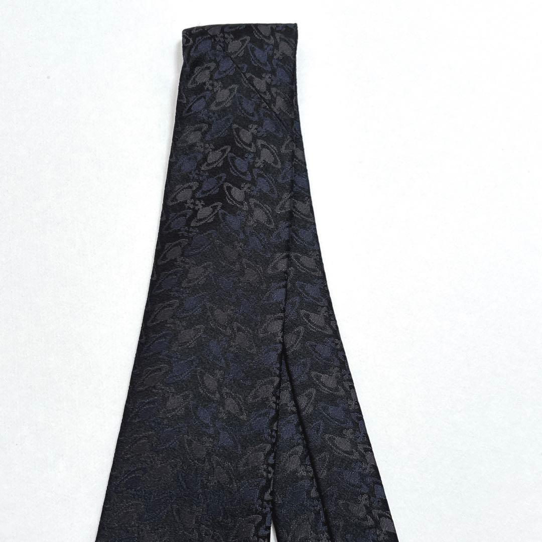 ヴィヴィアンウエストウッド ネクタイ シルク オーブ ロゴ ブラック 新品