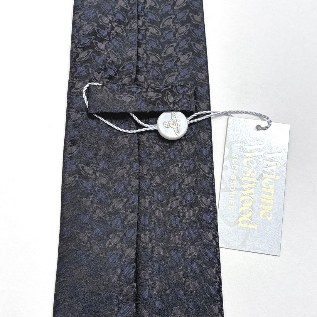 ヴィヴィアンウエストウッド ネクタイ シルク オーブ ロゴ ブラック 新品
