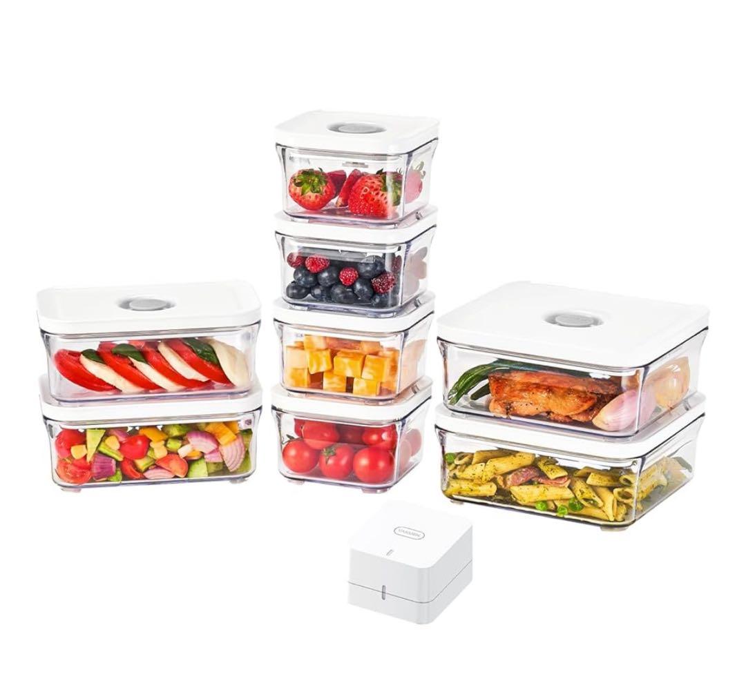 【新品未開封】VAKUEN 真空保存容器&全自動食品シーラー機 ミニ9個セット