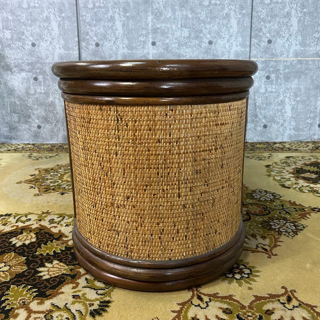 さや꧁昭和レトロ家具꧂ラタンローチェスト 籐 収納 たんす タンス