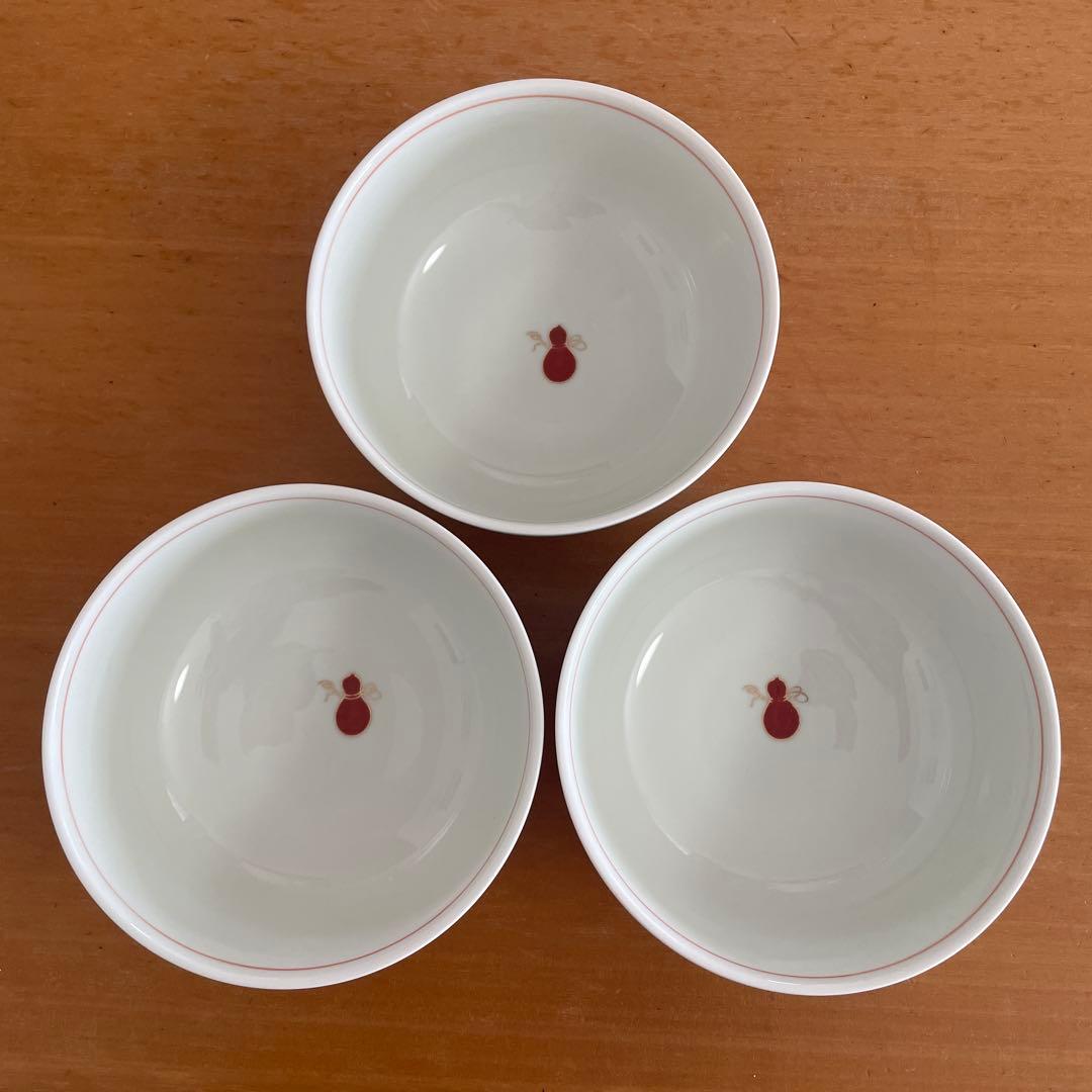 【美品】深川製磁　丼 どんぶり　3個セット　赤絵　金彩　オールド深川