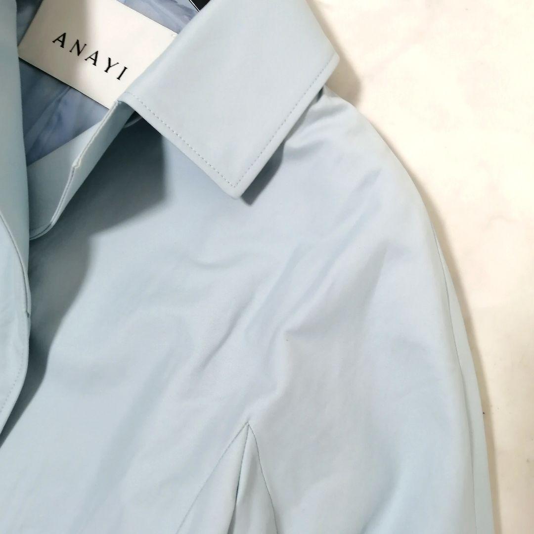 タグ付✨ ANAYI　22SS　イタリアンコットン ステンカラーコート　34