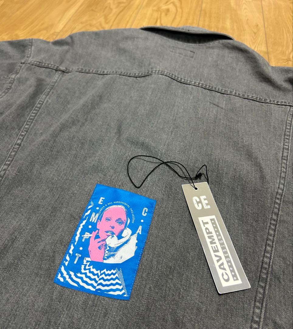 ジャケット・アウター C.E / WASHED BLACK DENIM TRUCKER JACKET