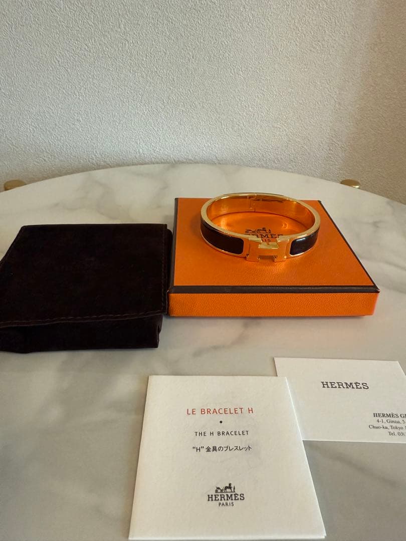 新品未使用 HERMES エナメルブレスレット 《クリックH》