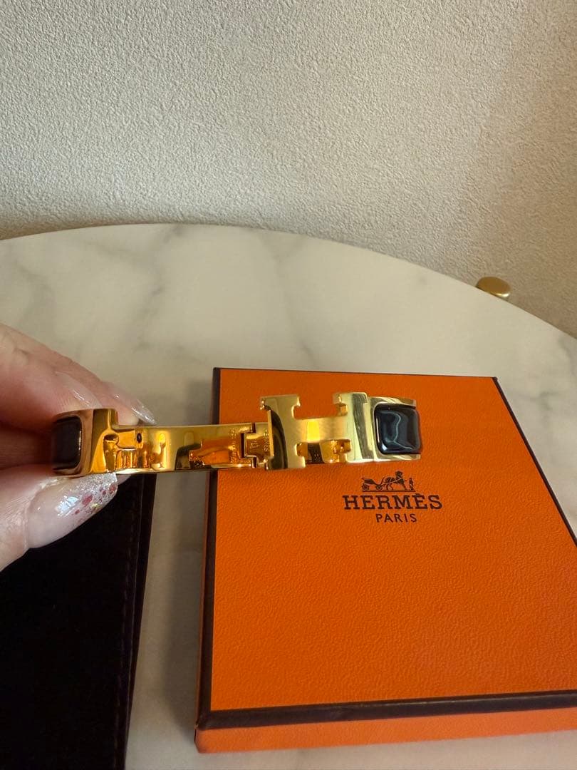 新品未使用 HERMES エナメルブレスレット 《クリックH》