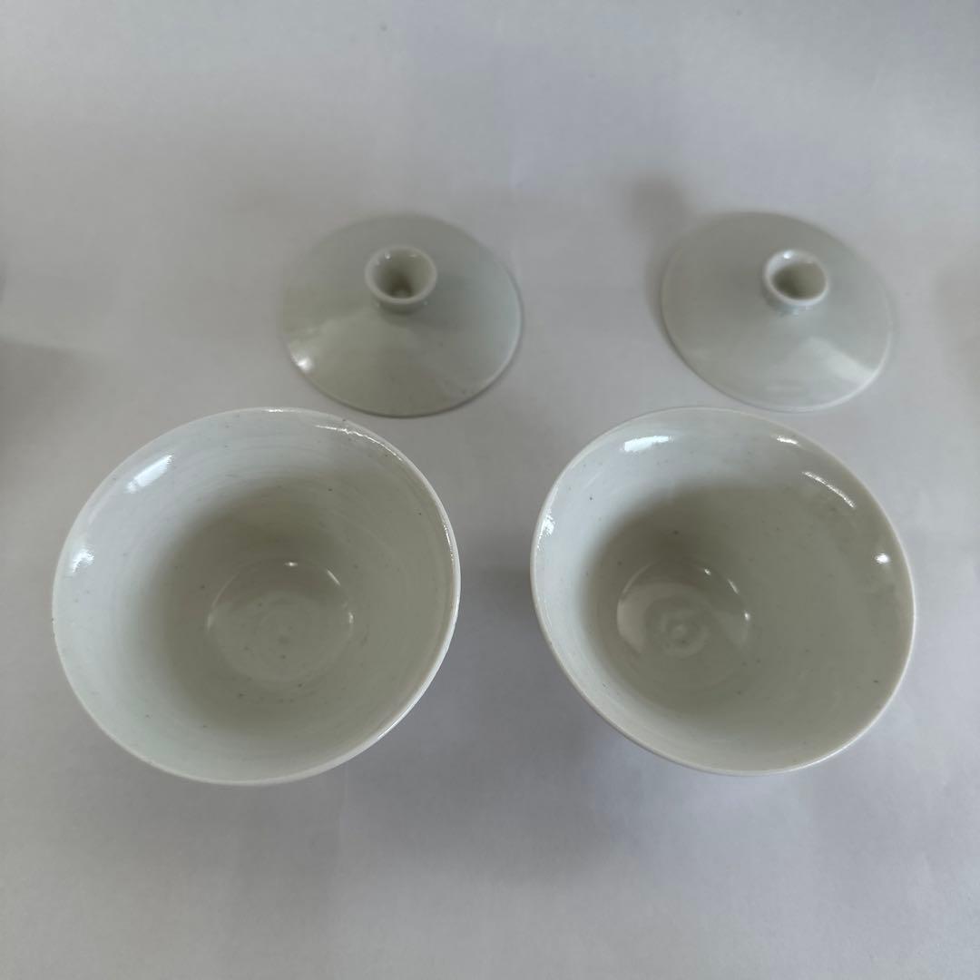 村上雄一　蓋碗＋茶托2点セット＋茶盃1