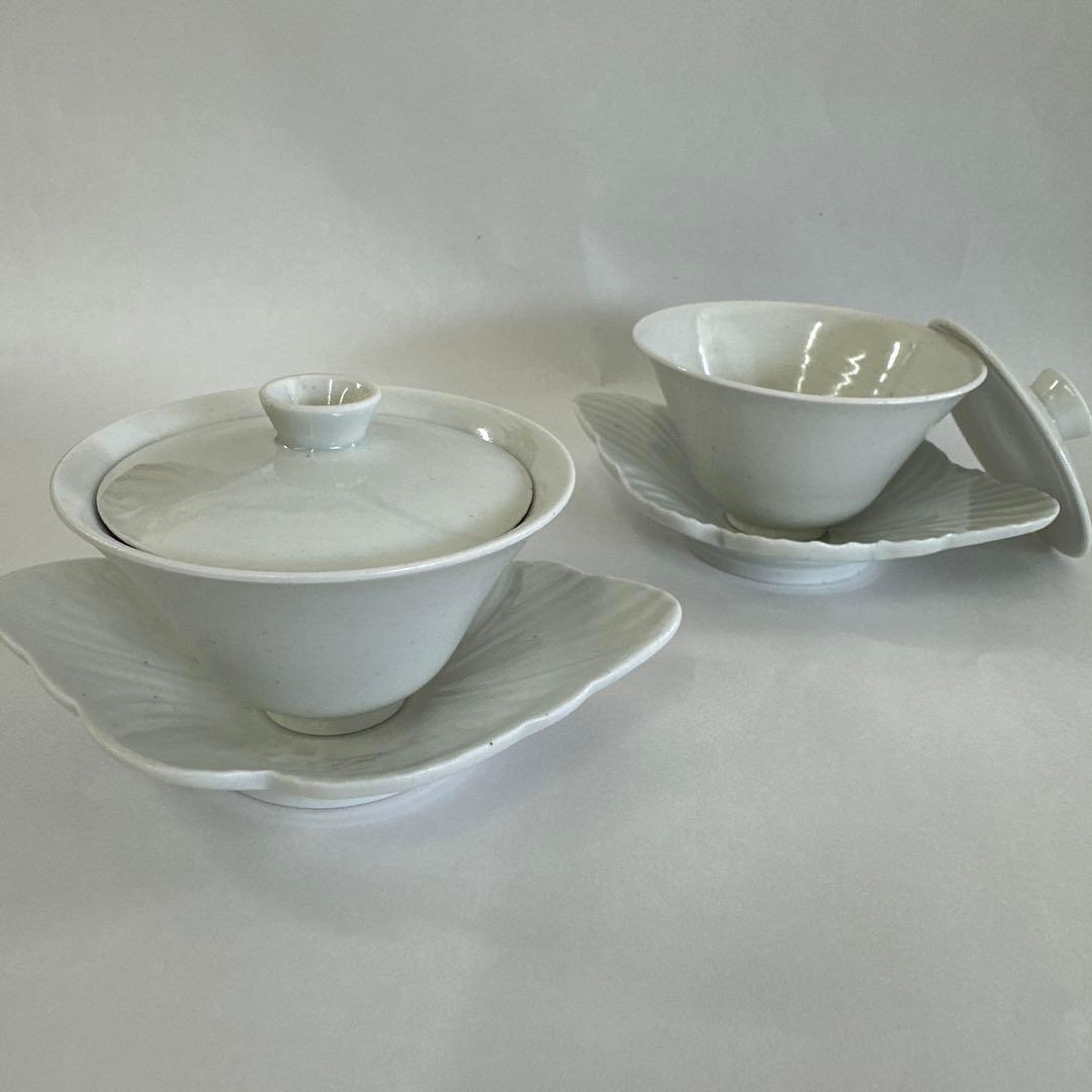 村上雄一　蓋碗＋茶托2点セット＋茶盃1