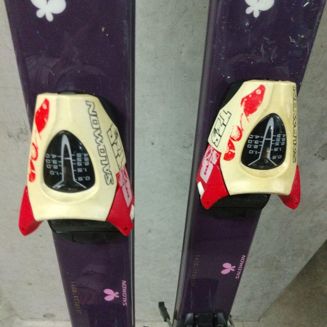 サロモン ジュニアスキーセット 板140cm ブーツ23cm ストック110cm