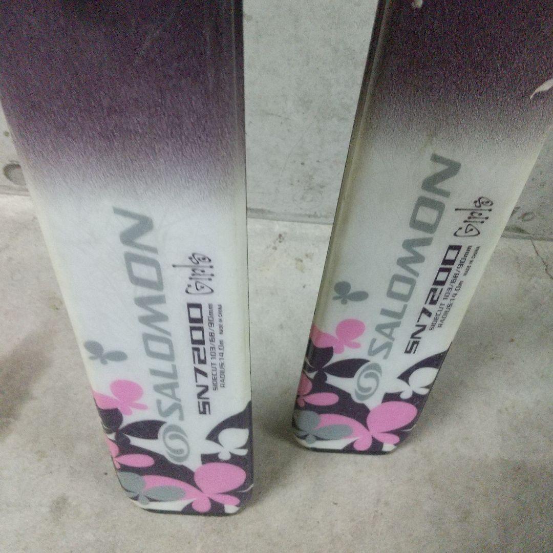 サロモン ジュニアスキーセット 板140cm ブーツ23cm ストック110cm