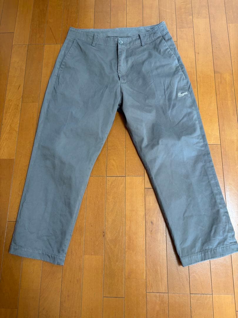 sequel ワークパンツ　チノパン　グレー　L シークエル　weekend