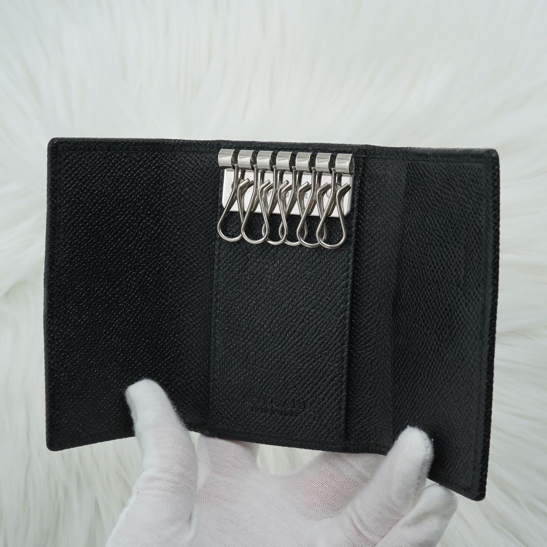 ほぼ未使用品　BVLGARI ブルガリ　キーケース　サークル金具　ブラック