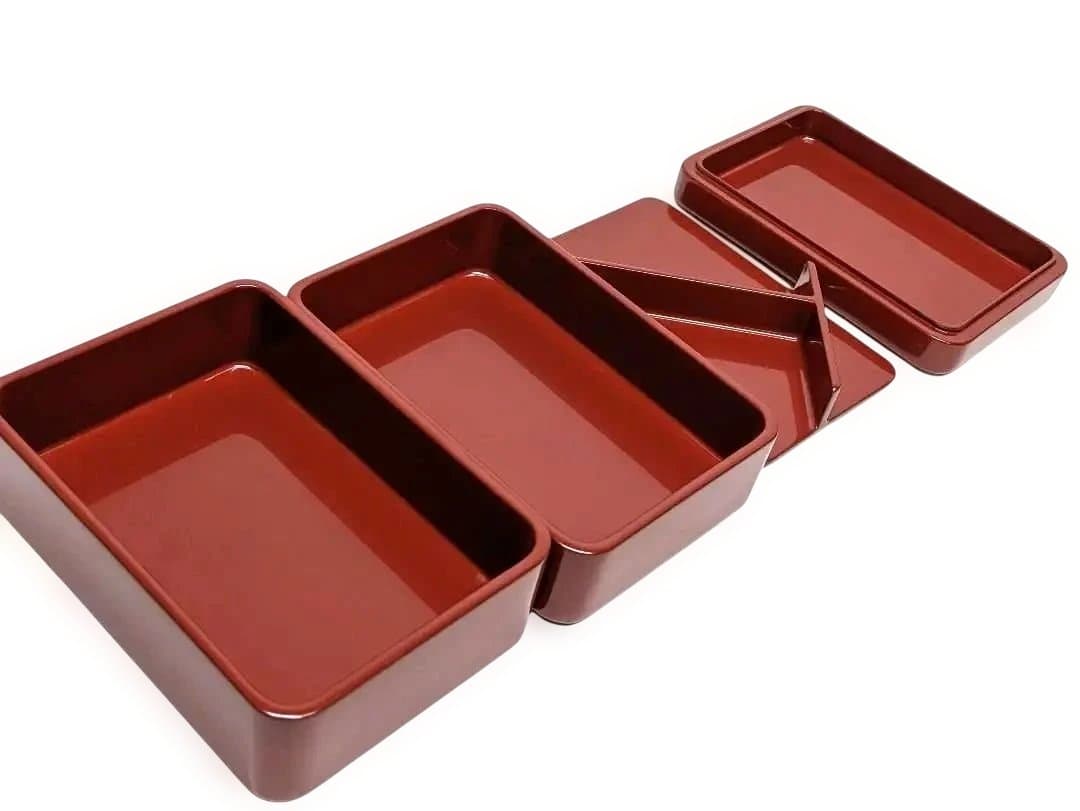 輪島塗 漆器 赤 弁当箱と椀 セット