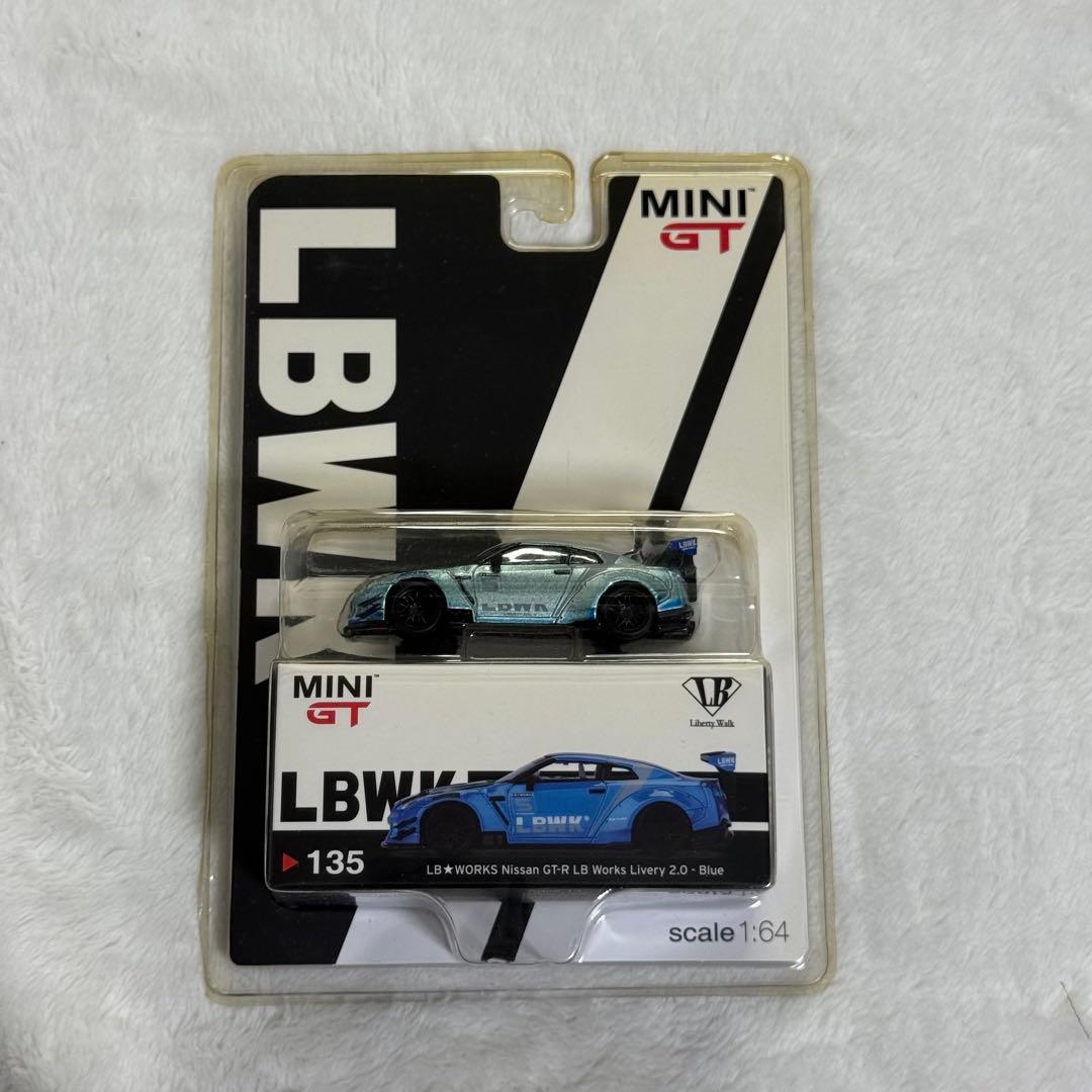 MINI GT 1/64 LB ワークス日産 GT-R LBWKリバリー ブルー