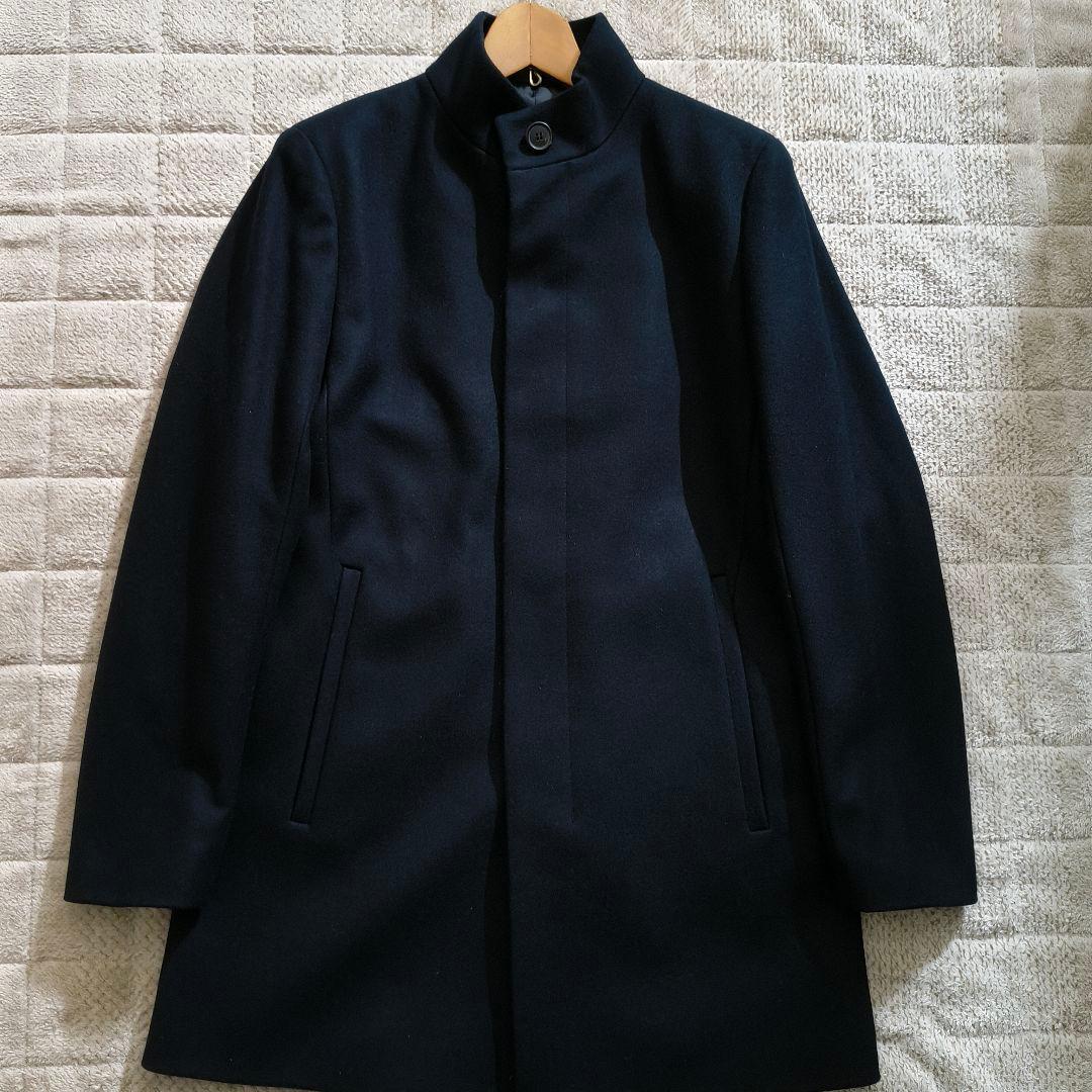セオリー BELVIN スタンドカラーコート カシミヤ混 ロング XS