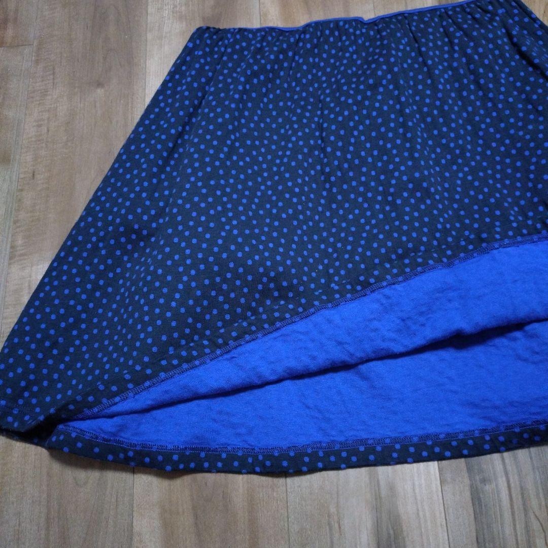 160 familiar 長袖ワンピース 青・紺