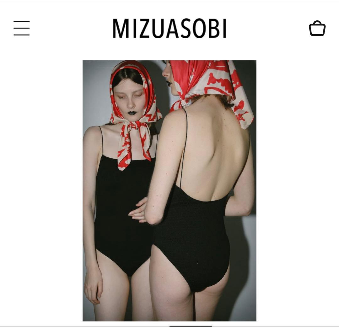 MIZUASOBI Spaghetti Swimsuit ブラック