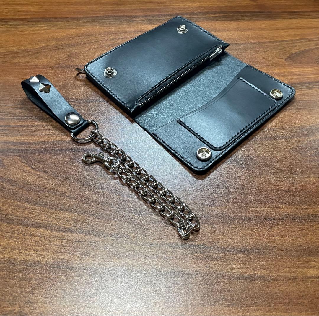 牛革本革ミドルトラッカーウォレット