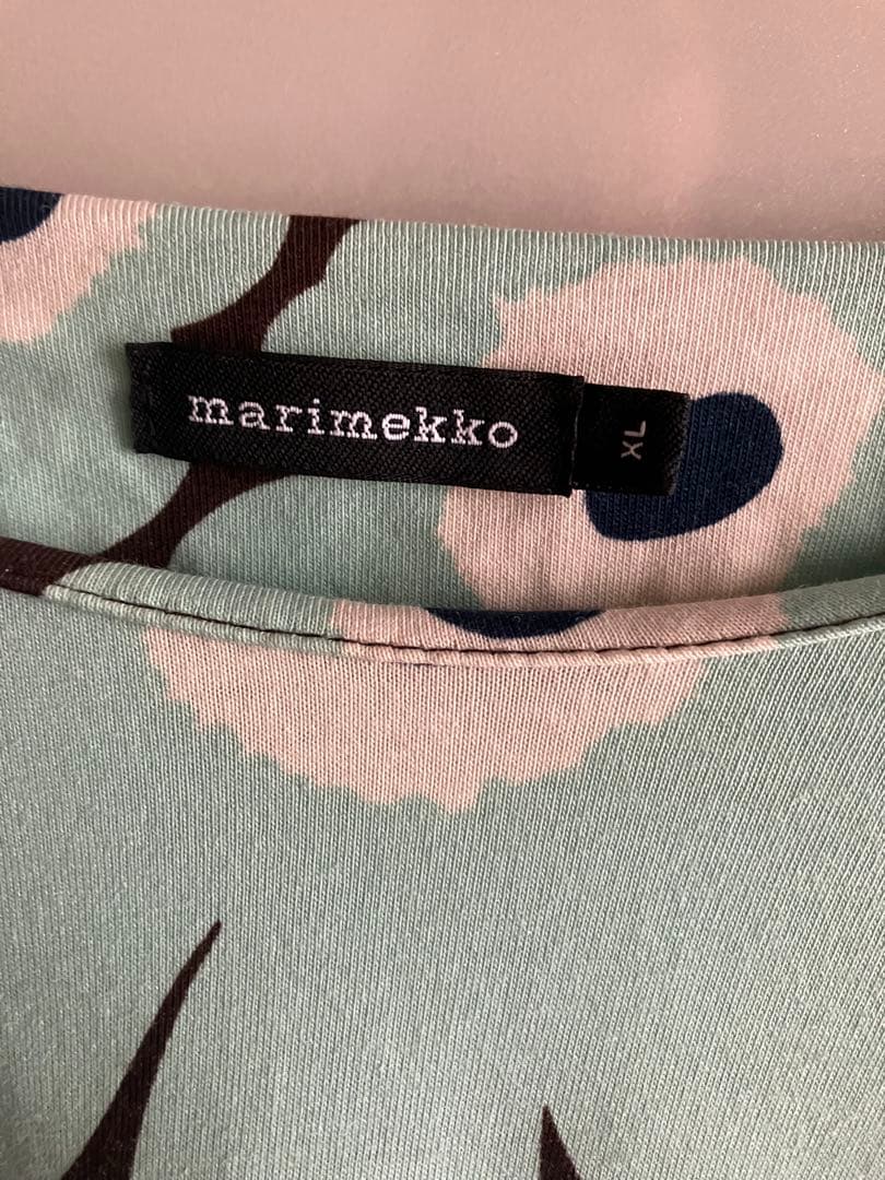 marimekko フラワープリント 長袖チュニック XL