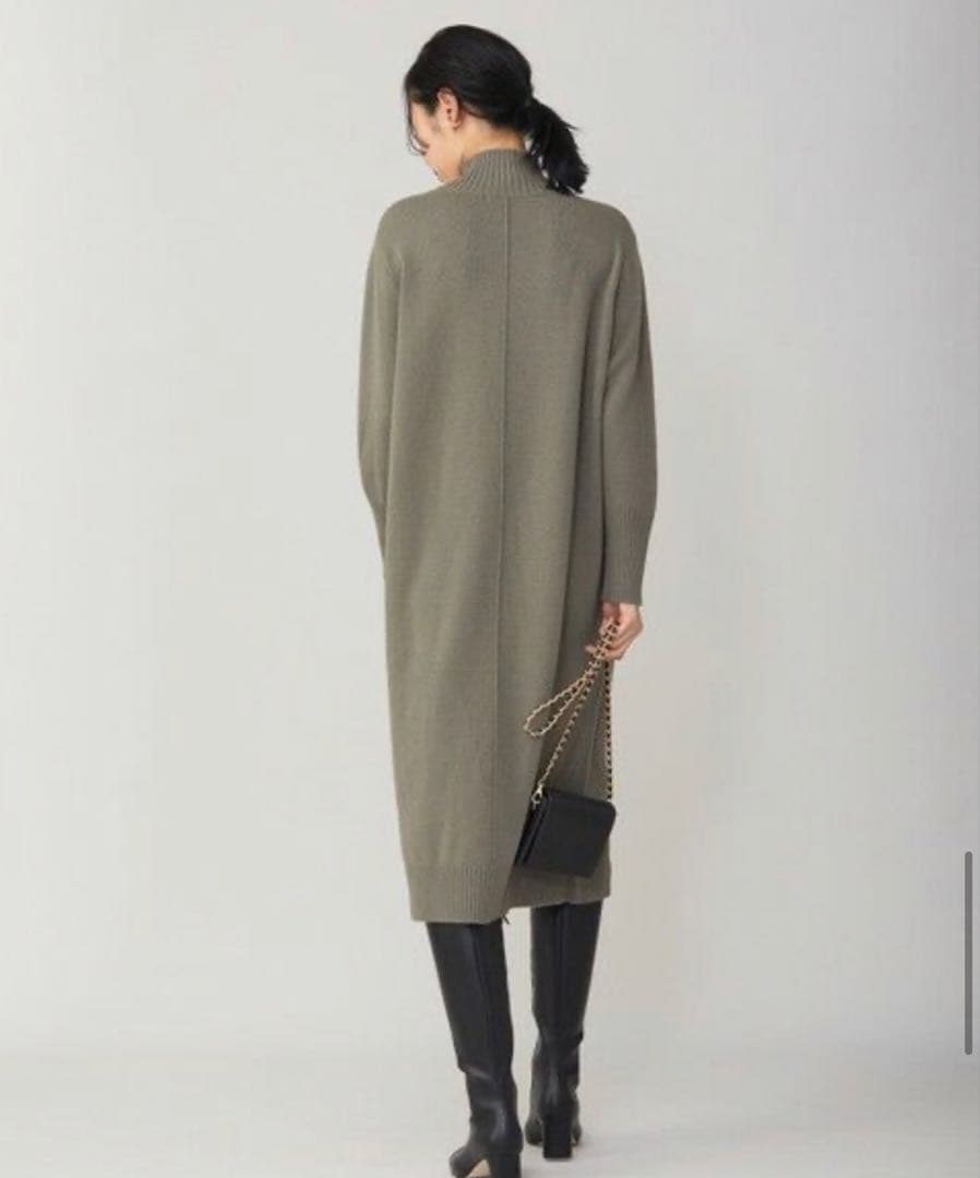 完売　ICB S ソフトカシミヤミックス ハイネックワンピース　¥30,910