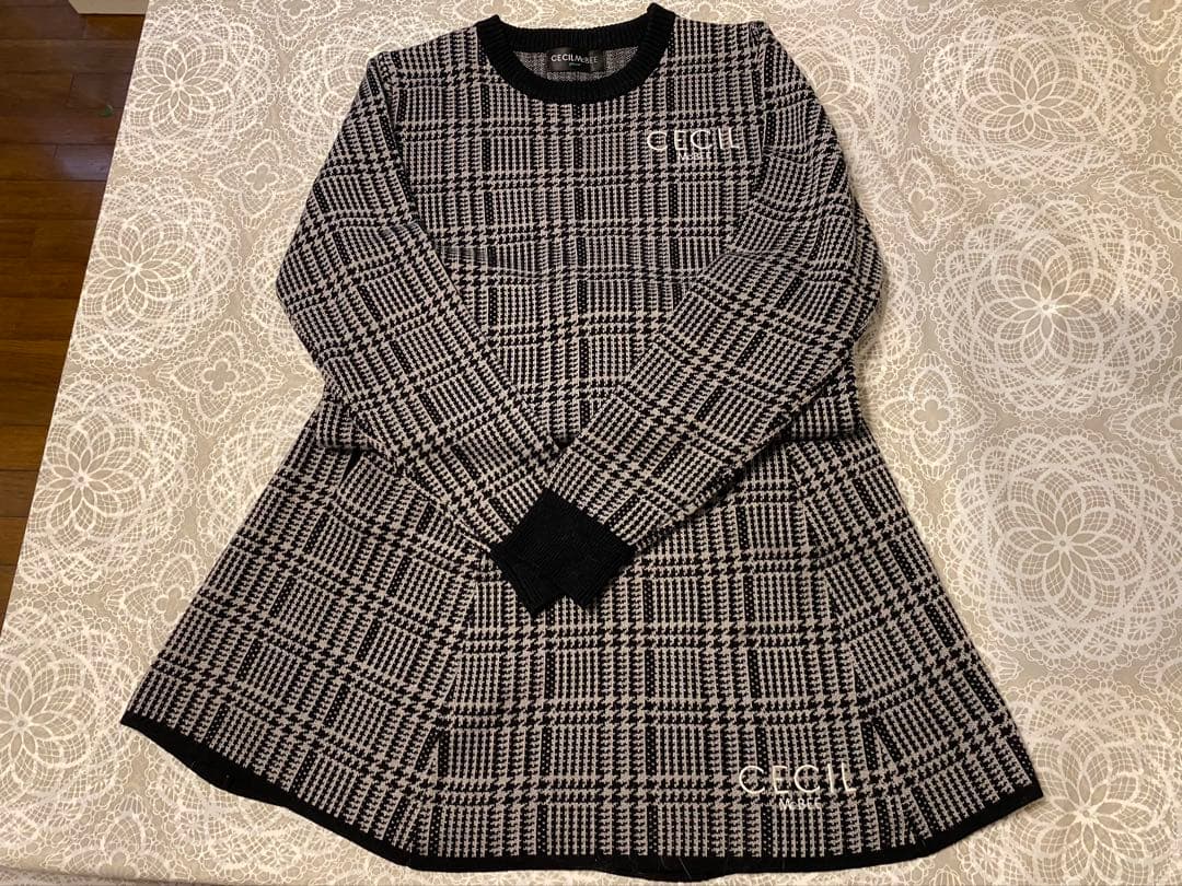 セシルマクビー　チェック柄 レディースゴルフウェアセット