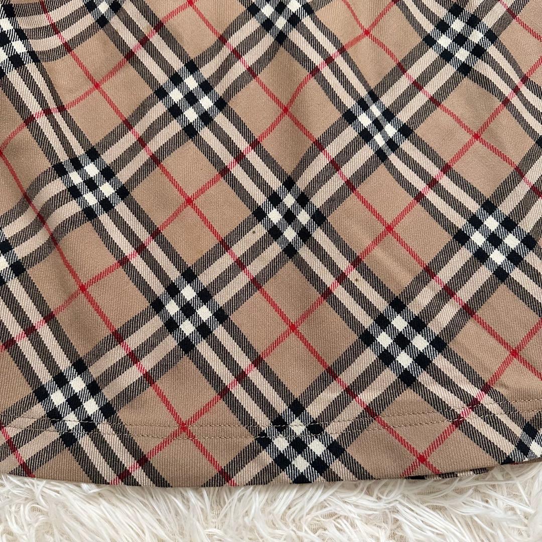 バーバリー ノバチェック ドッキングワンピース ロゴチャーム 黒 M