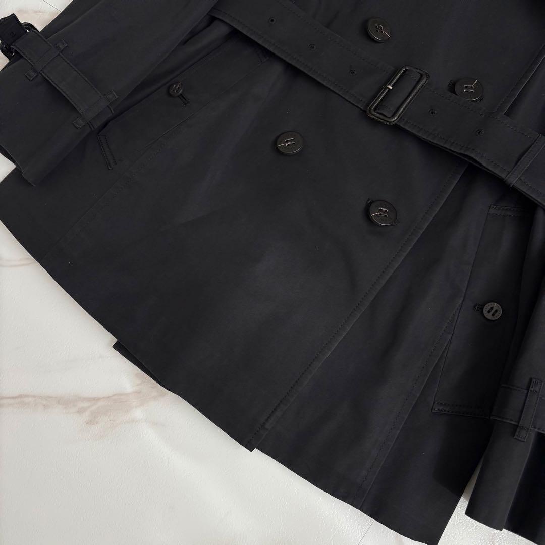 人気◆バーバリーロンドン ベルト付 トレンチコート ショート丈 9号 M