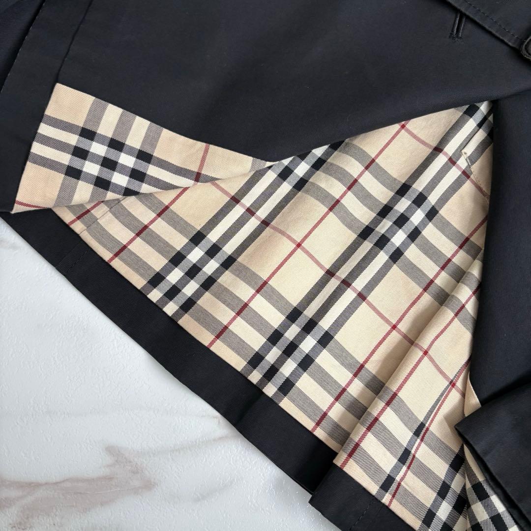 人気◆バーバリーロンドン ベルト付 トレンチコート ショート丈 9号 M