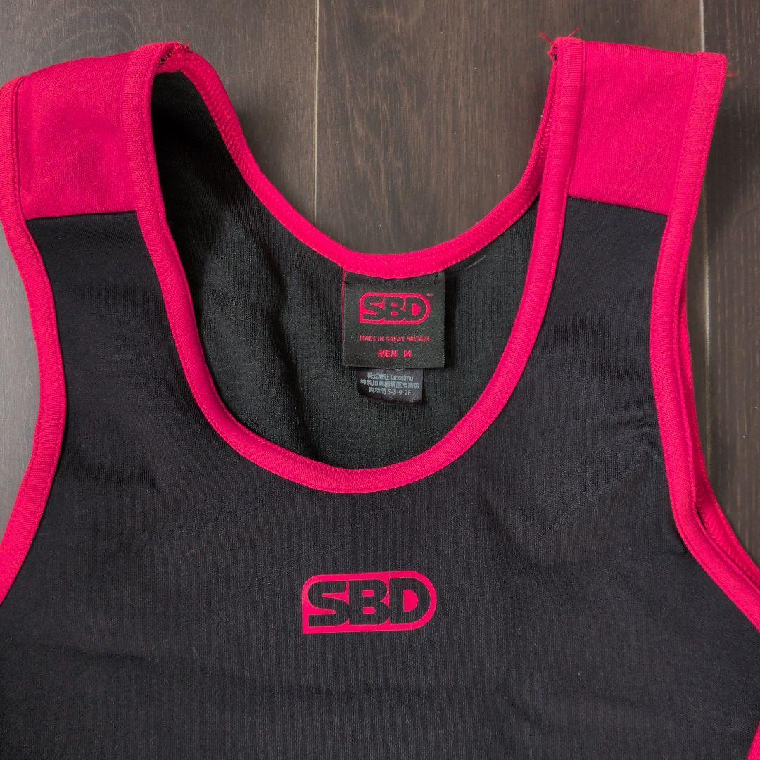 【新品未使用】SBD パワーリフティングシングレット Mサイズ ブラック/レッド