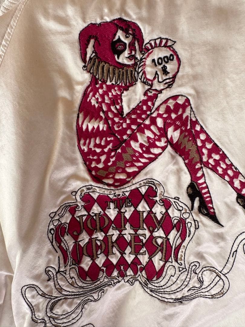 DIESEL Mサイズ(小さめ)スカジャン風サテンジャケット/刺繍/訳あり/レア