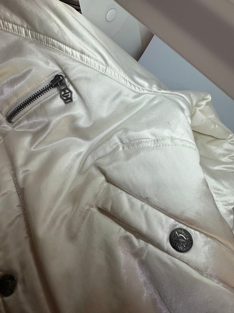 DIESEL Mサイズ(小さめ)スカジャン風サテンジャケット/刺繍/訳あり/レア