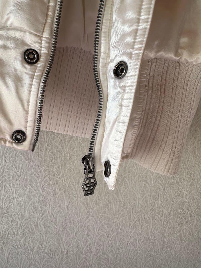 DIESEL Mサイズ(小さめ)スカジャン風サテンジャケット/刺繍/訳あり/レア