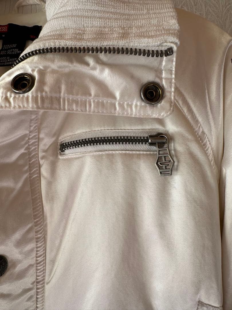 DIESEL Mサイズ(小さめ)スカジャン風サテンジャケット/刺繍/訳あり/レア