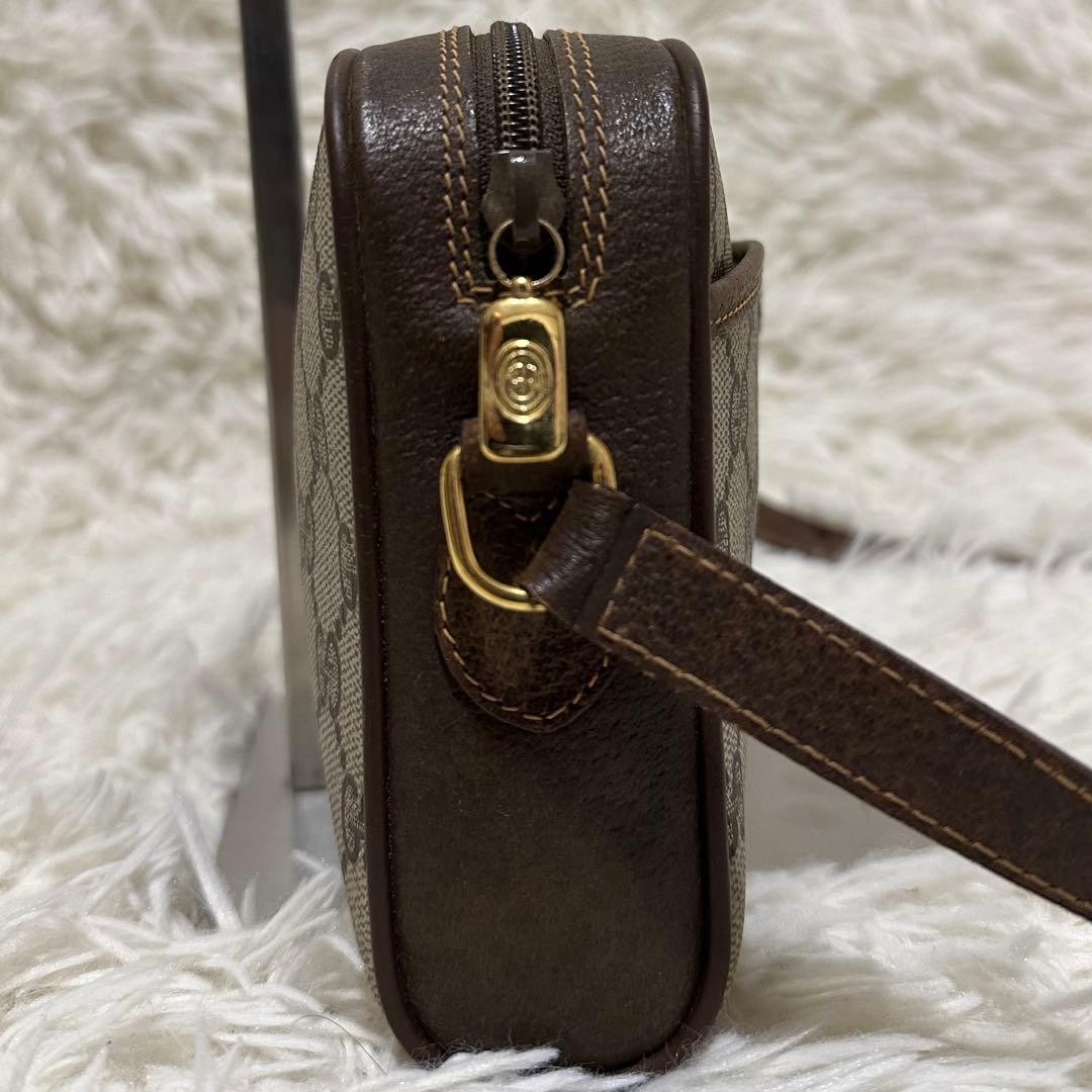 値下げ オールドグッチ GG 金具 レザー ショルダーバッグ シェリーライン