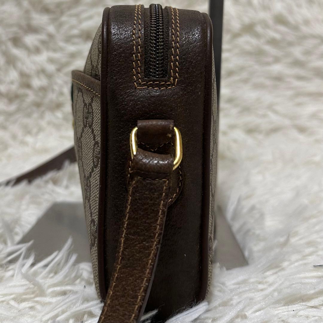 値下げ オールドグッチ GG 金具 レザー ショルダーバッグ シェリーライン