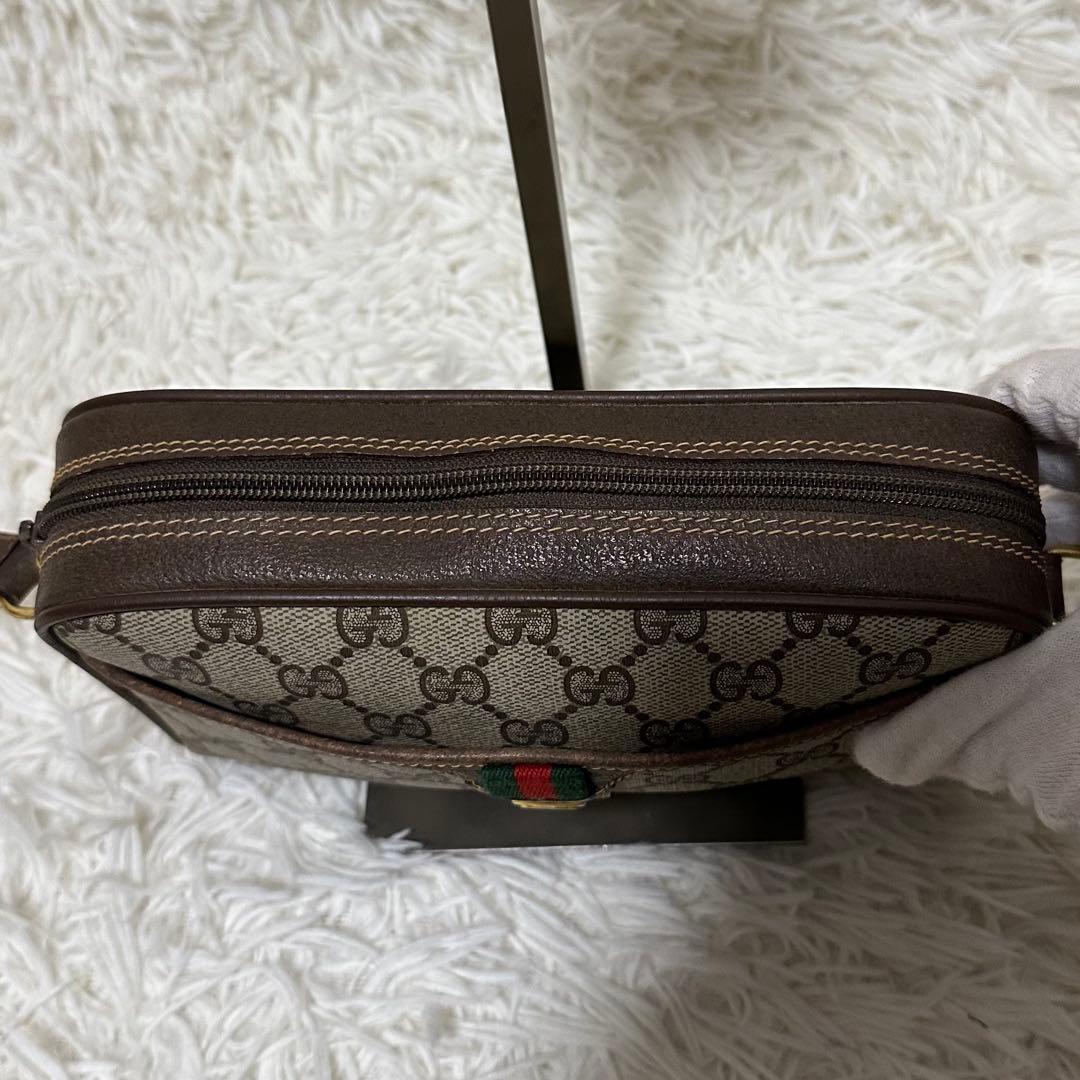 値下げ オールドグッチ GG 金具 レザー ショルダーバッグ シェリーライン