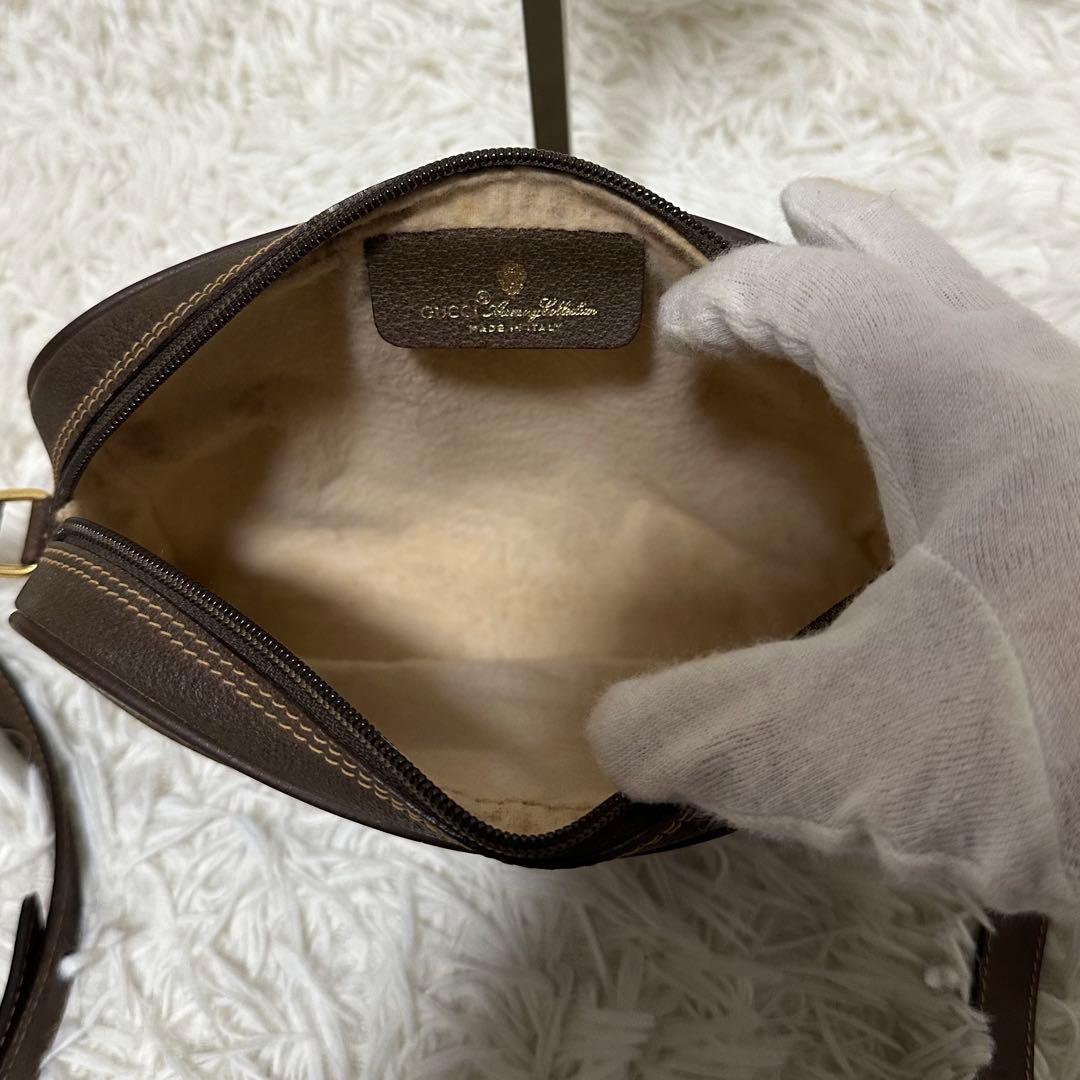 値下げ オールドグッチ GG 金具 レザー ショルダーバッグ シェリーライン