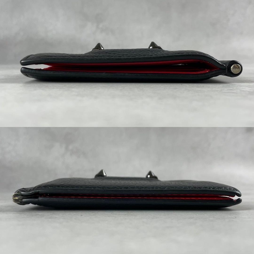 【美品】クリスチャンルブタン マネークリップ 財布 スタッズ ロゴ レザー