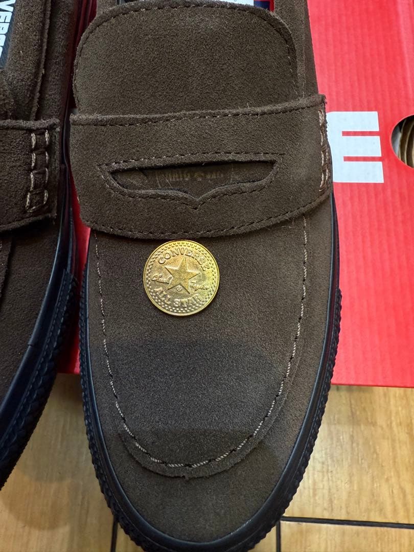 ✨新品・本革✨コンバース オールスター ローファー スエード 紳士靴