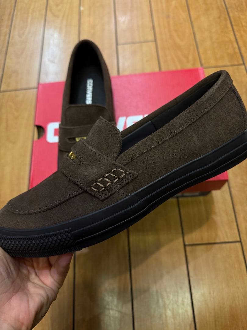 ✨新品・本革✨コンバース オールスター ローファー スエード 紳士靴