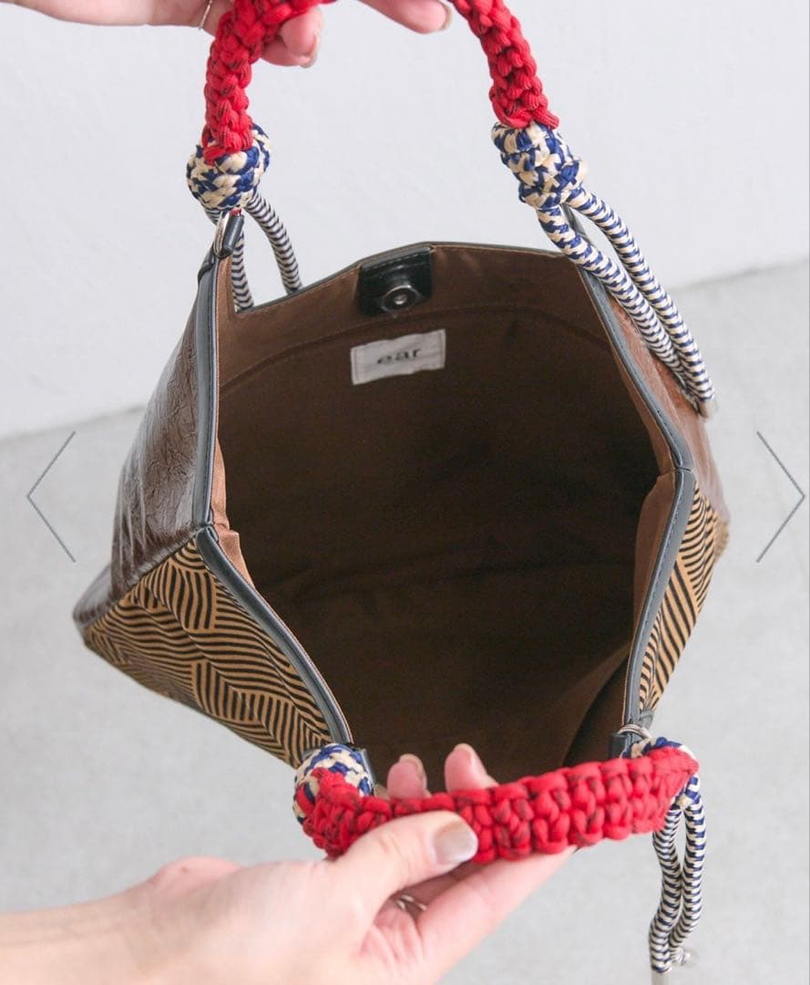 ear PAPILLONNERイヤパピヨネ MTAミックストートバッグ　A4