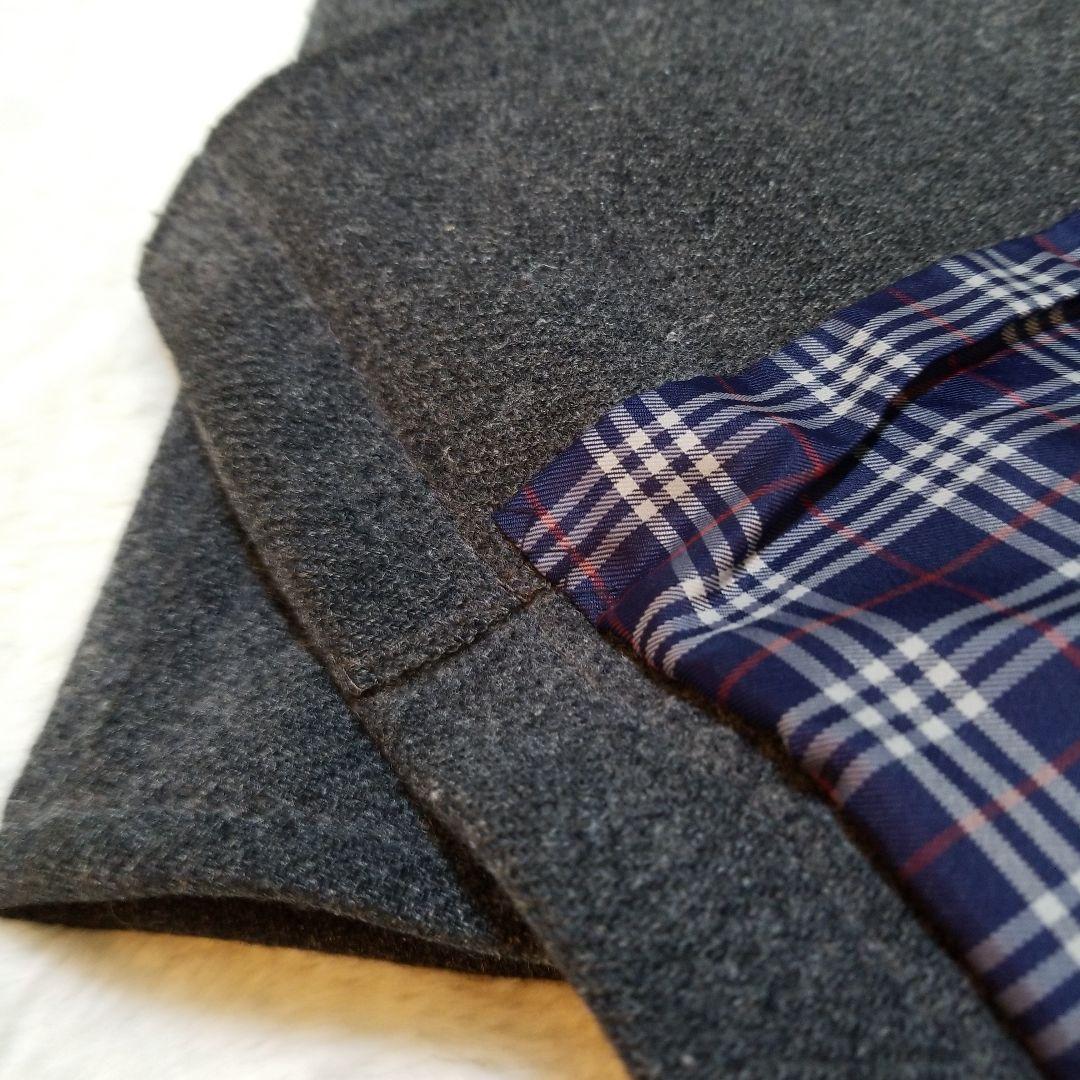 ブラックレーベルクレストブリッジ　コート　CBチェック　ダークグレー　L