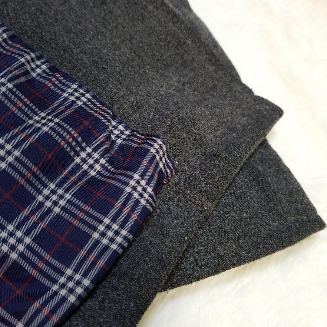 ブラックレーベルクレストブリッジ　コート　CBチェック　ダークグレー　L