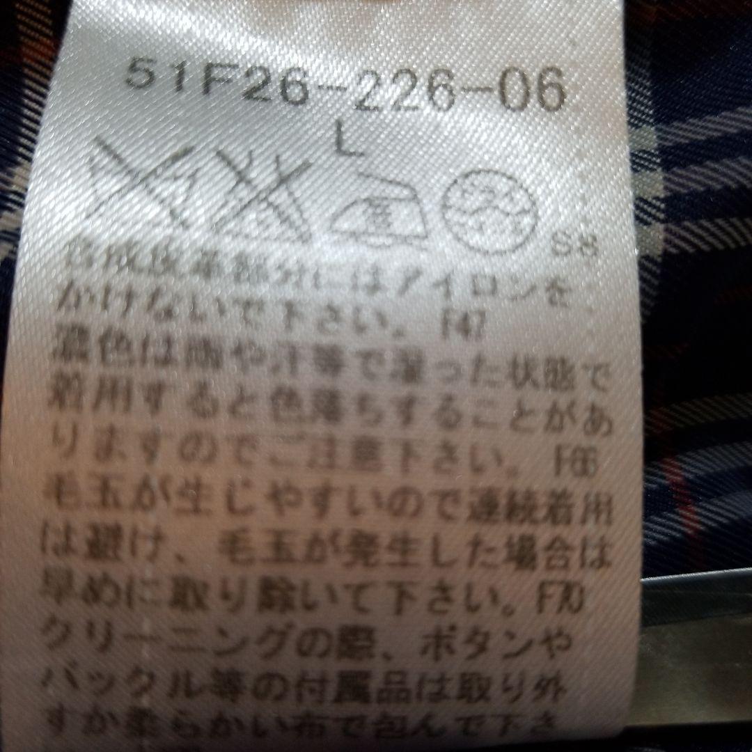 ブラックレーベルクレストブリッジ　コート　CBチェック　ダークグレー　L