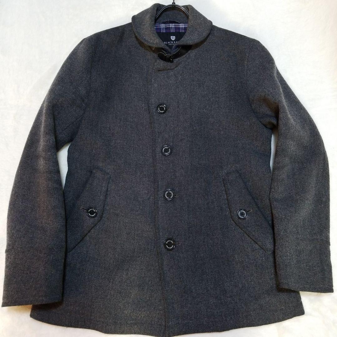 ブラックレーベルクレストブリッジ　コート　CBチェック　ダークグレー　L