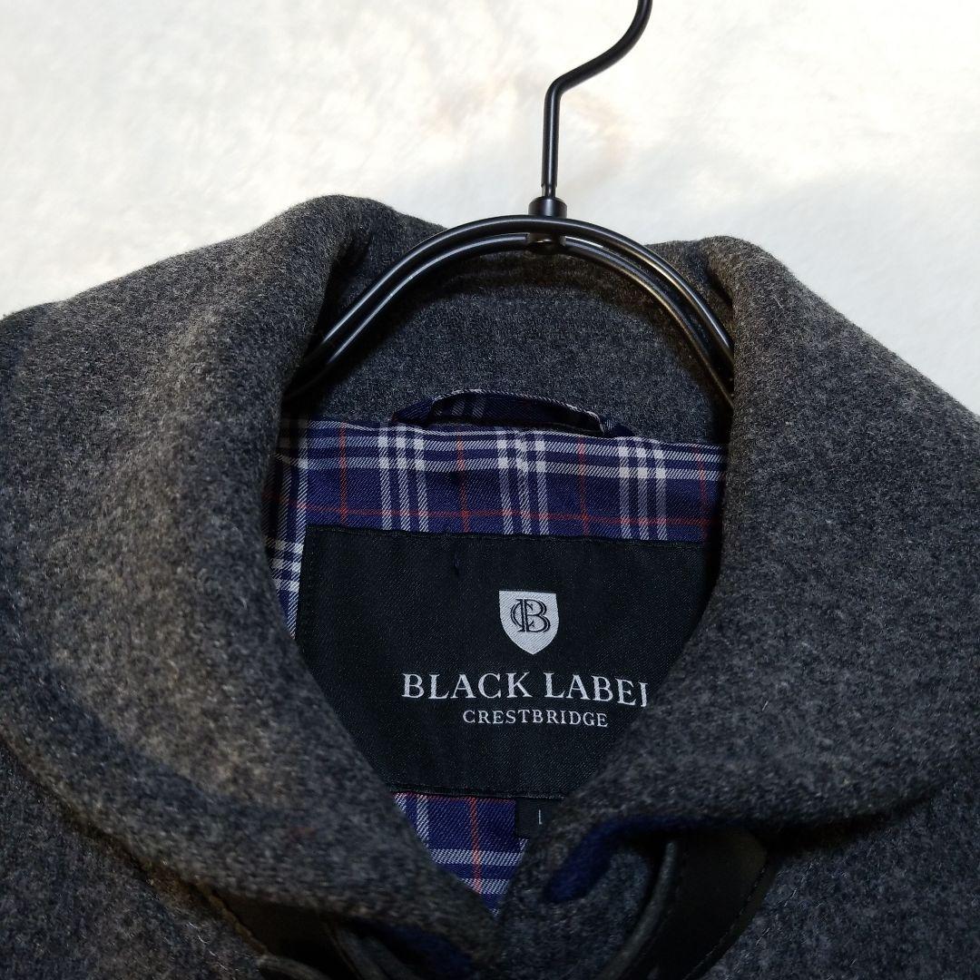 ブラックレーベルクレストブリッジ　コート　CBチェック　ダークグレー　L