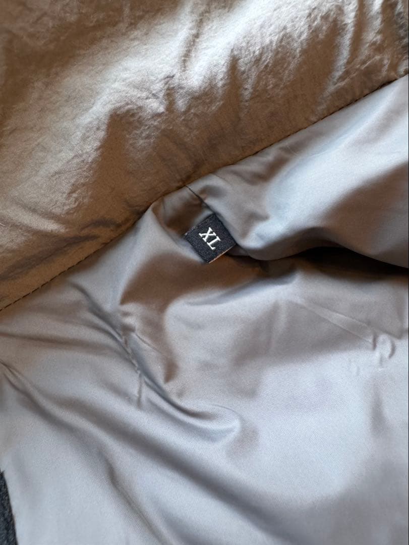 DIESEL W-ROLF-SL-NW XL グレー ダウンベスト